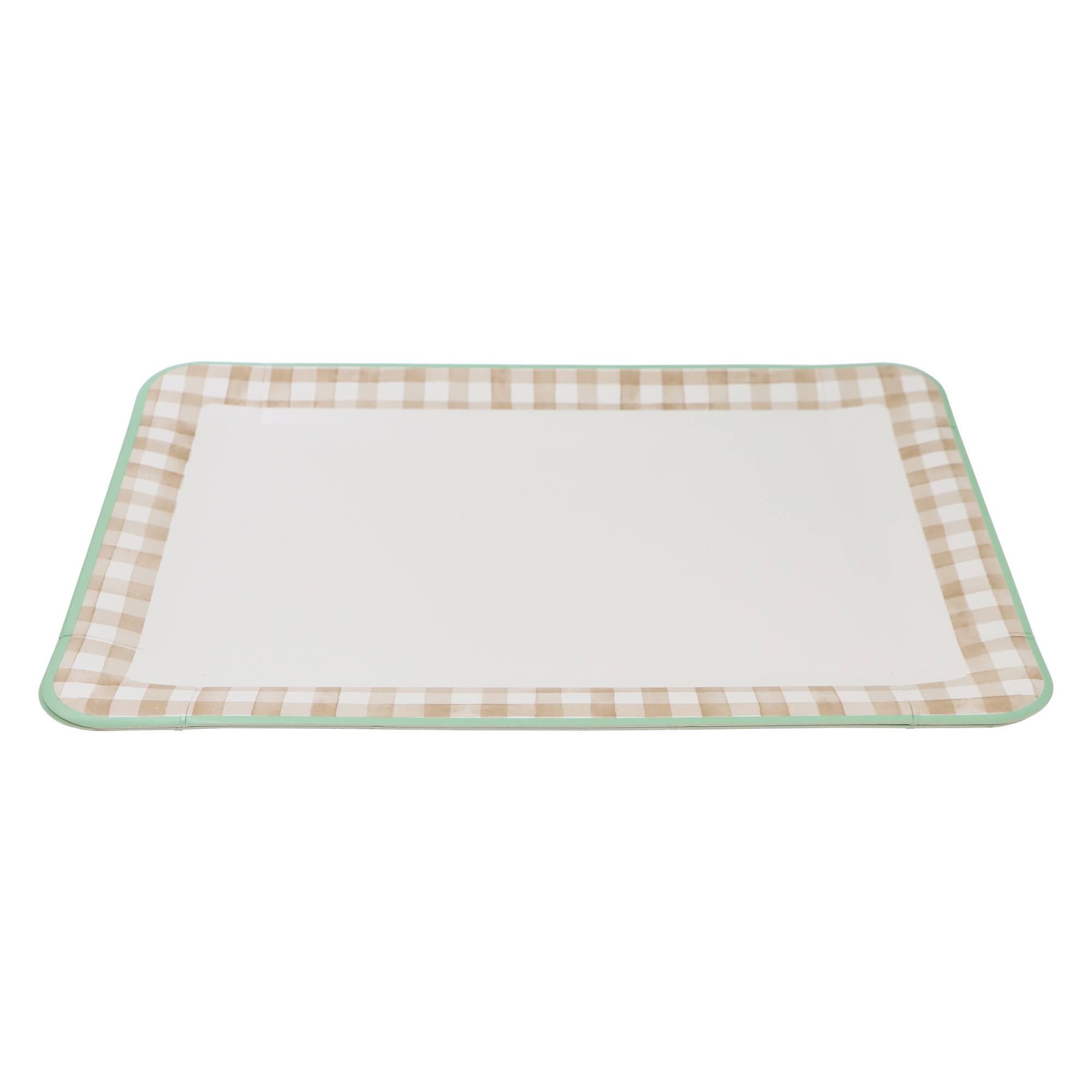 9" x 13" & White Gingham Paper Trays